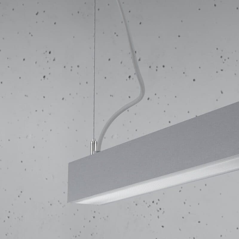 Sollux Pendelleuchte Pinne in Grau mit 67 cm Länge Detailansicht