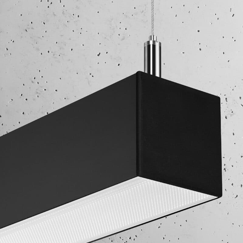 Sollux Pendelleuchte Pinne in Schwarz mit 67 cm Länge Detailansicht