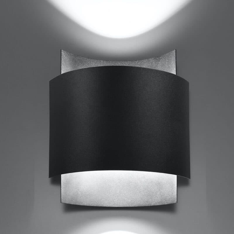 Sollux Wandleuchte Impact in Schwarz Wohnbeispiel