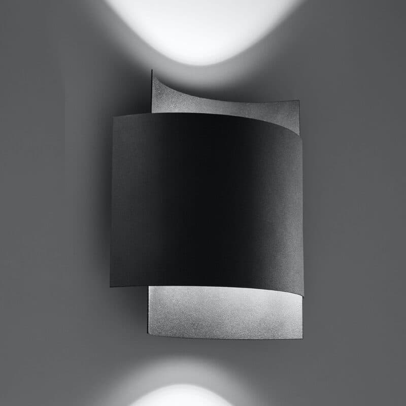 Sollux Wandleuchte Impact in Schwarz Wohnbeispiel