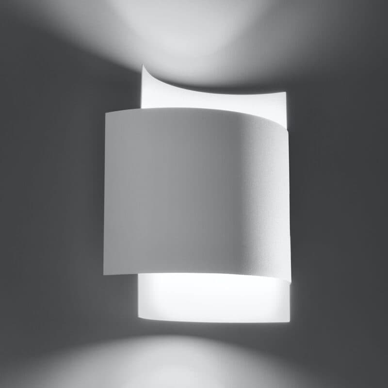 Sollux Wandleuchte Impact in Weiß Wohnbeispiel