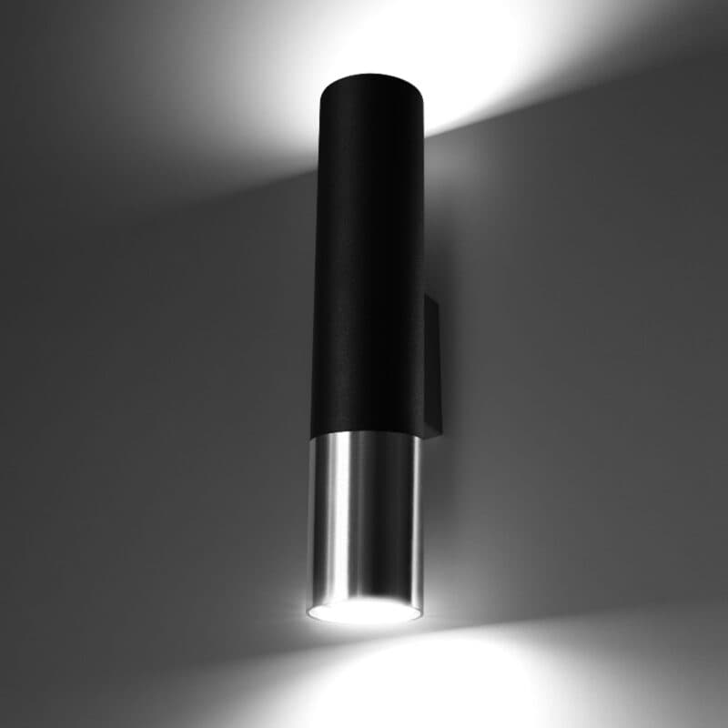 Liadomo Wandleuchte Elegance in Schwarz/Chrom Wohnbeispiel