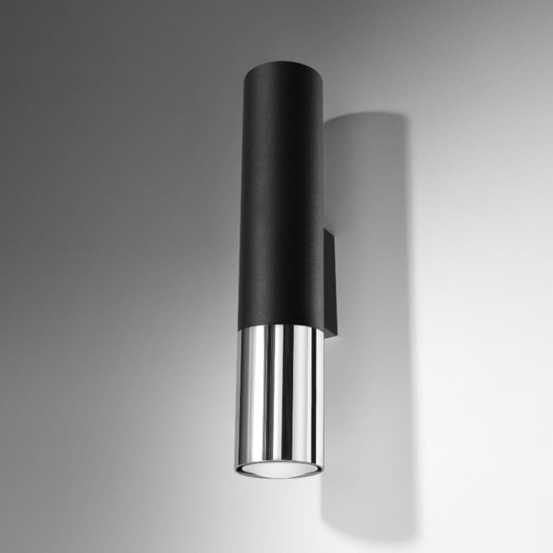 Liadomo Wandleuchte Elegance in Schwarz/Chrom Wohnbeispiel