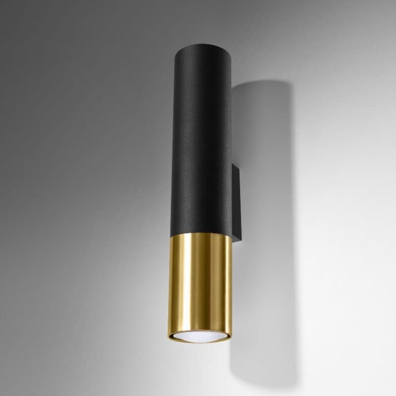 Liadomo Wandleuchte Elegance in Schwarz/Gold Wohnbeispiel