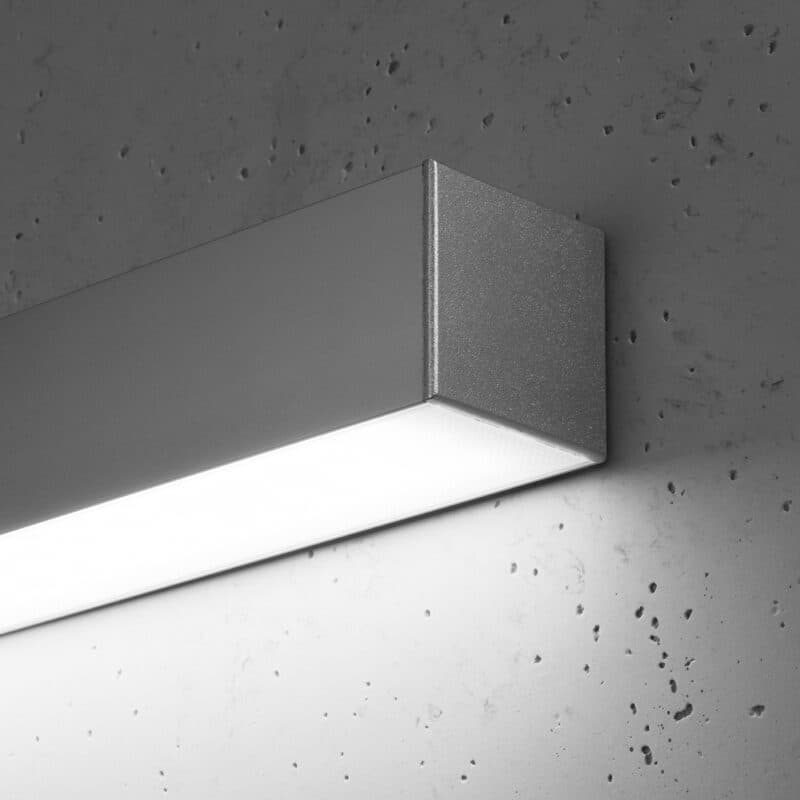 Sollux Wandleuchte Pinne in Grau mit 67 cm und 4000 K Detailansicht