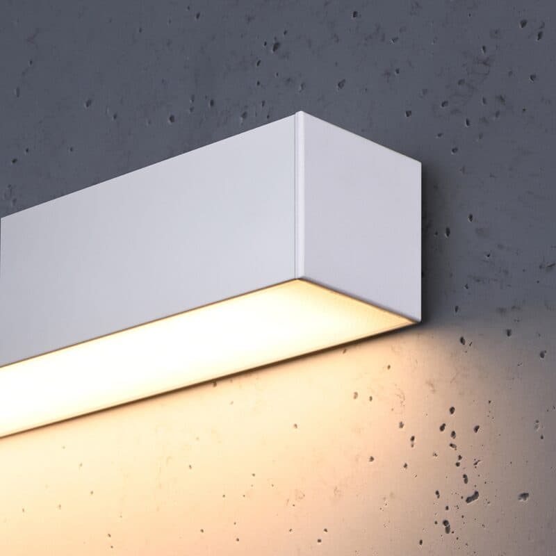 Sollux Wandleuchte Pinne in Weiß mit 67 cm Detailansicht