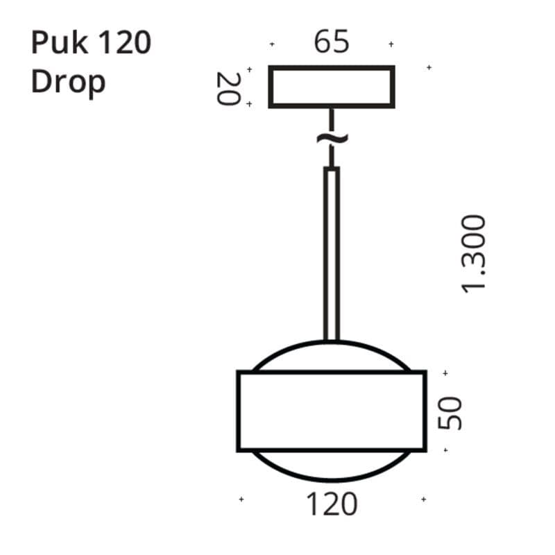 Top Light Pendelleuchte Puk! 120 Drop Maße