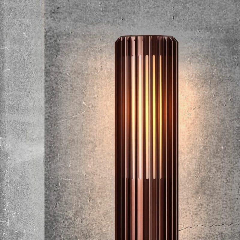 Nordlux Pollerleuchte Aludra 45 in Braun Wohnbeispiel