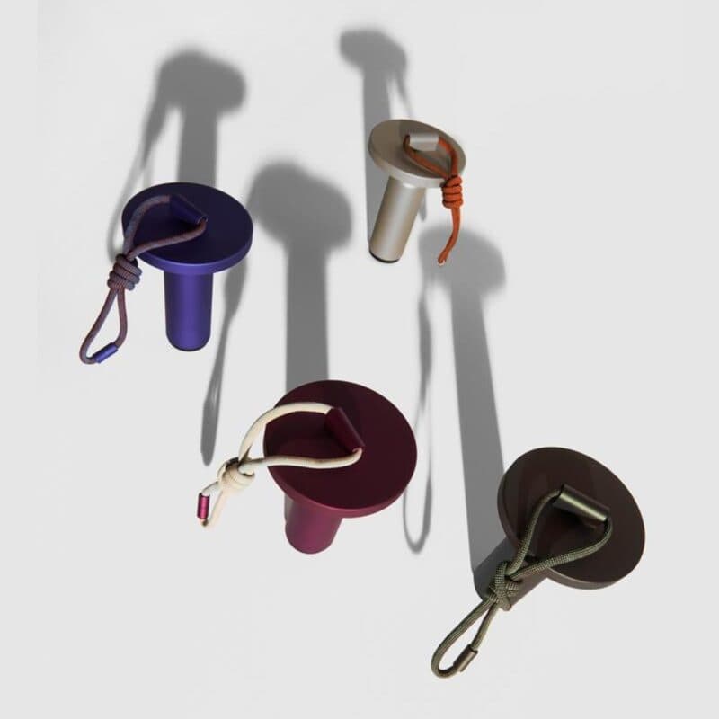 Petite friture Akku-Tischleuchte Quasar Grey, Purple, Green, Blue