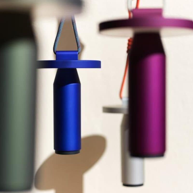 Petite friture Akku-Tischleuchte Quasar Grey, Purple, Green, Blue