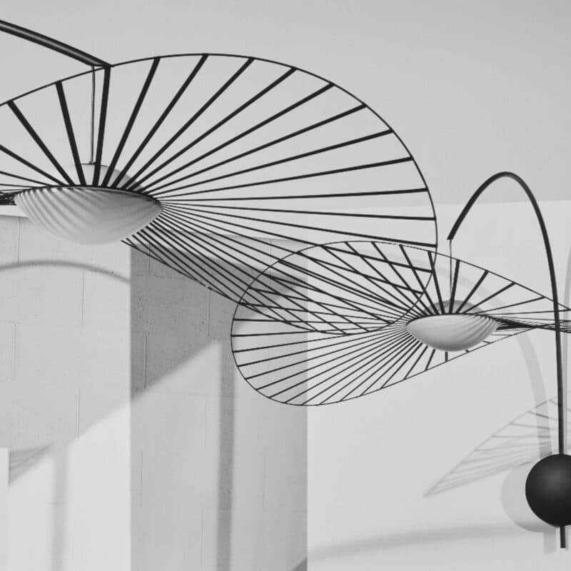 Petite Friture Pendelleuchte Vertigo Nova in Schwarz Wohnbeispiel