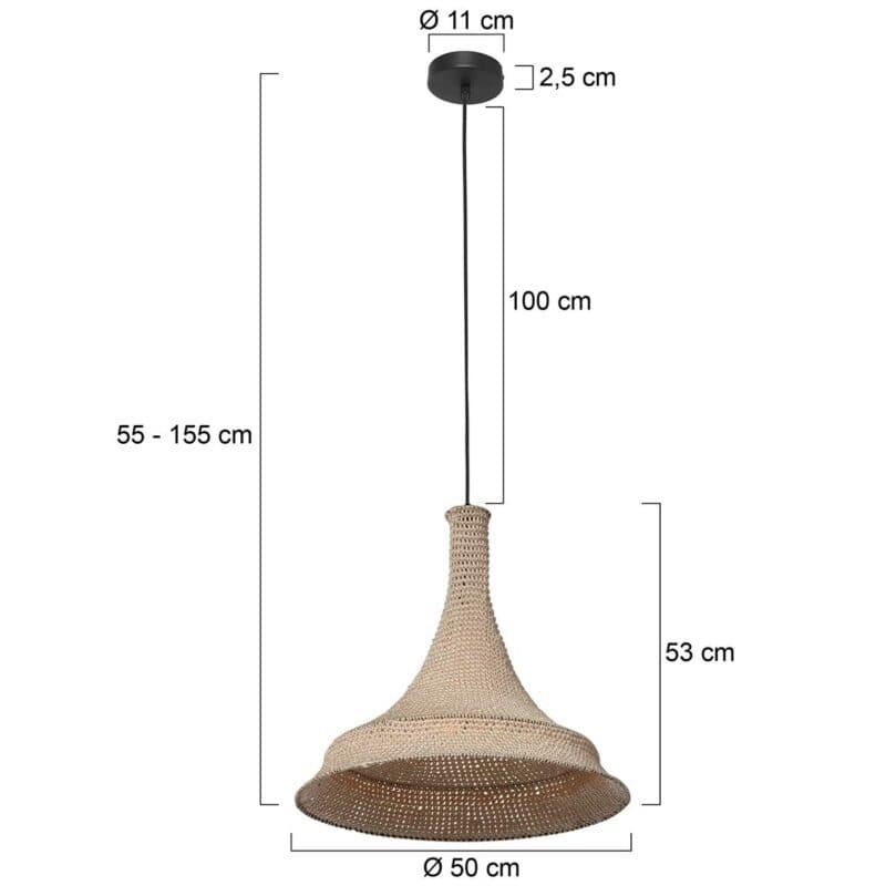 Liadomo Pendelleuchte Agadir (Form 1) Maße