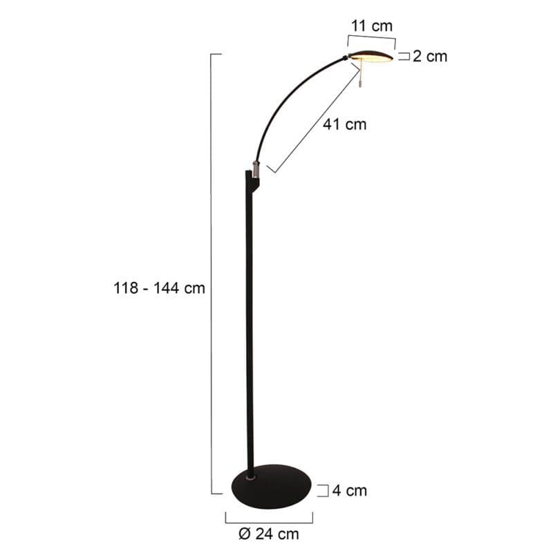 Steinhauer Stehleuchte Zenith kippbar Maße