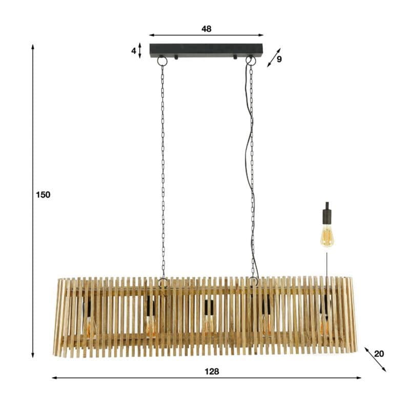 Liadomo Pendelleuchte Cherokee Maße