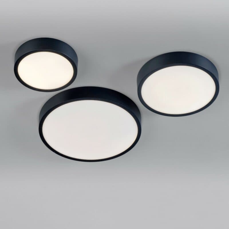 Lupia Licht Deckenleuchte Renox S, M und L in Schwarz