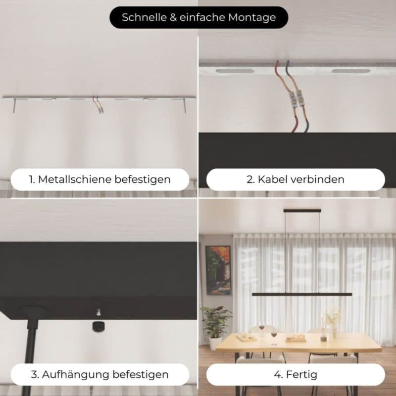 Lumière Design Pendelleuchte Calimera Montage