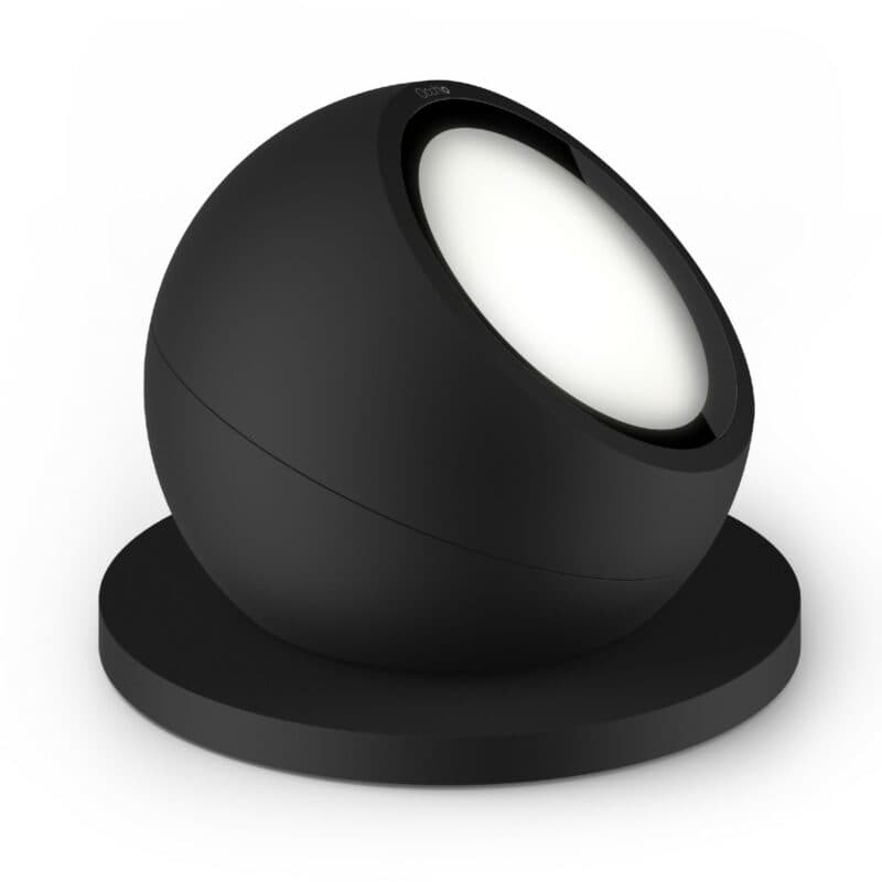 Occhio Bodenleuchte Sito R basso in Schwarz matt