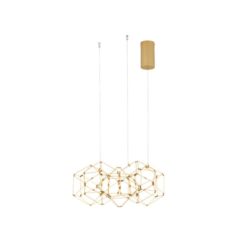 Nova Luce Pendelleuchte Nebula rund in Gold