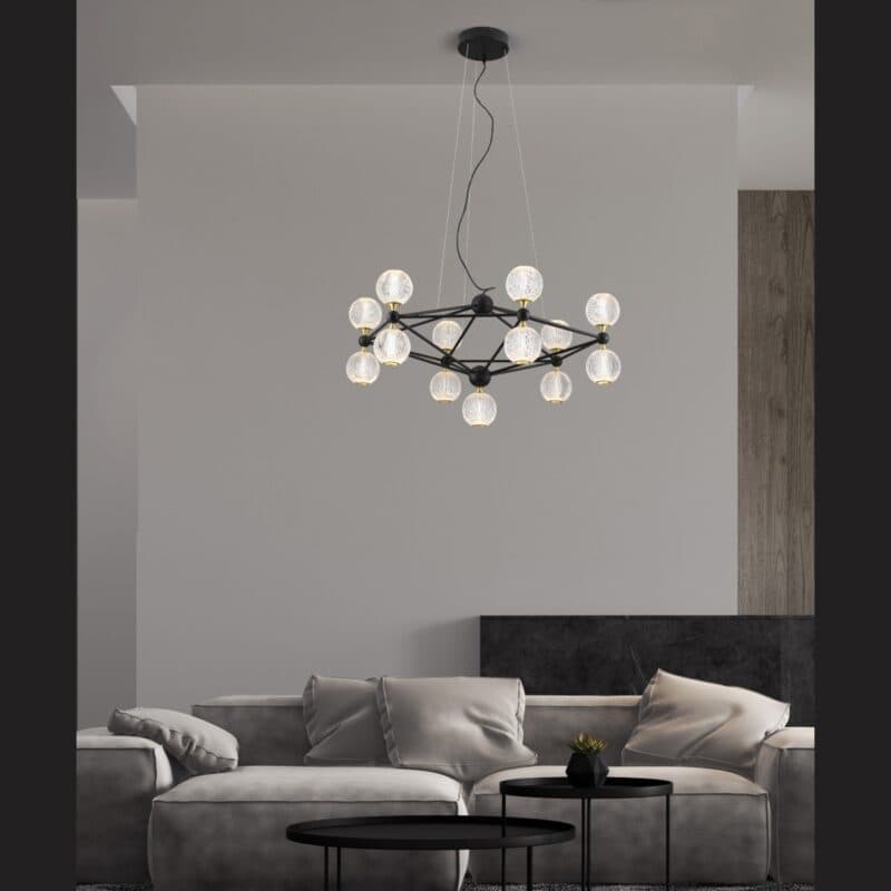 Nova Luce Pendelleuchte Belinda 89 cm Wohnbeispiel