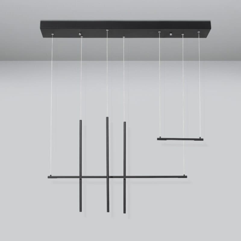 Nova Luce Pendelleuchte Elettra multi Ambiente eingeschaltet