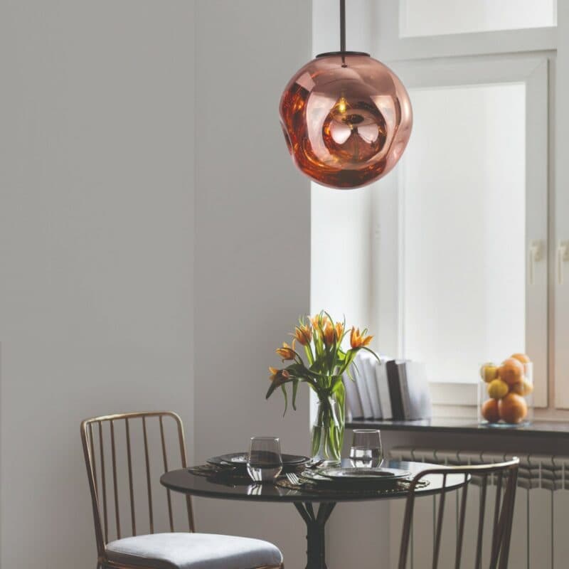 Nova Luce Pendelleuchte Mayan in Copper Wohnbeispiel
