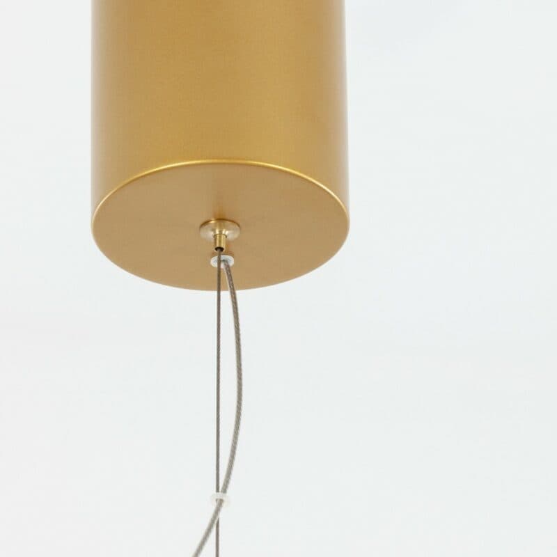 Nova Luce Pendelleuchte Sole in Gold mit 80 cm Detailansicht Baldachin