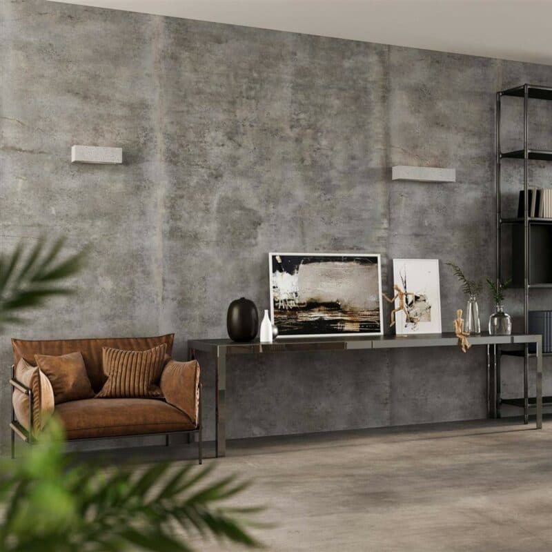 Liadomo Wandleuchte Canopus in Beton Wohnbeispiel