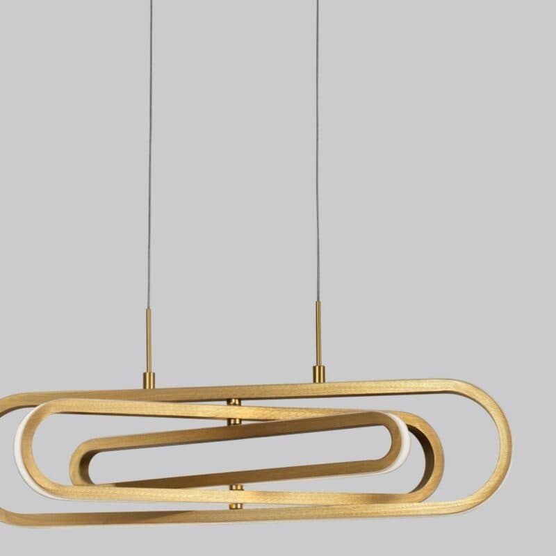 Nova Luce Pendelleuchte Arte Flex in Gold