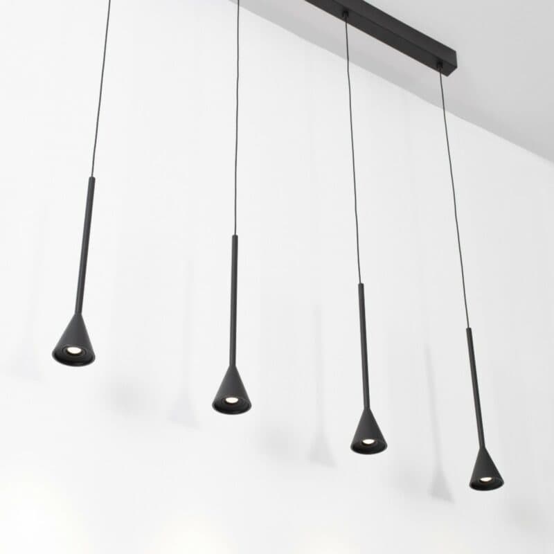 Nova Luce Pendelleuchte Net 5-flammig Detailansicht