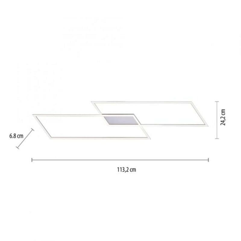 Paul Neuhaus Deckenleuchte Inigo LED (113x24 cm) Maße