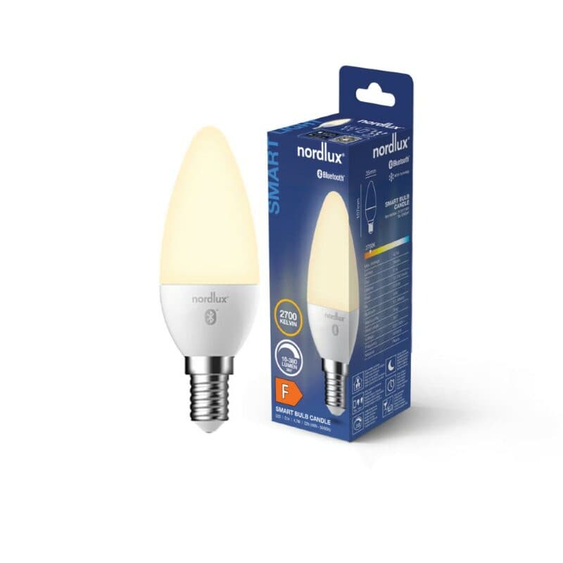 Nordlux Smart-LED-Filament Kerze Opal E14 2700 K