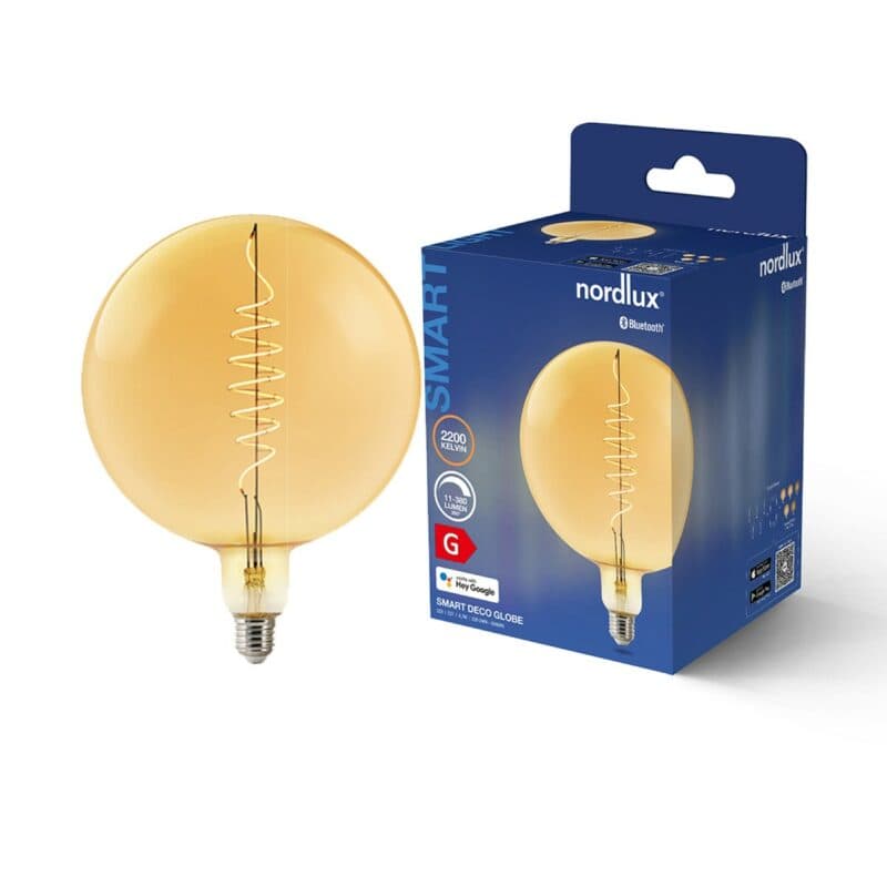 Produktdatenblatt zu Nordlux Smart-LED-Filament E27 G200 Deco in Bernstein