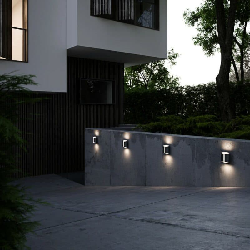 Nordlux Wandleuchte Grip Smart in Schwarz Ambientebeispiel