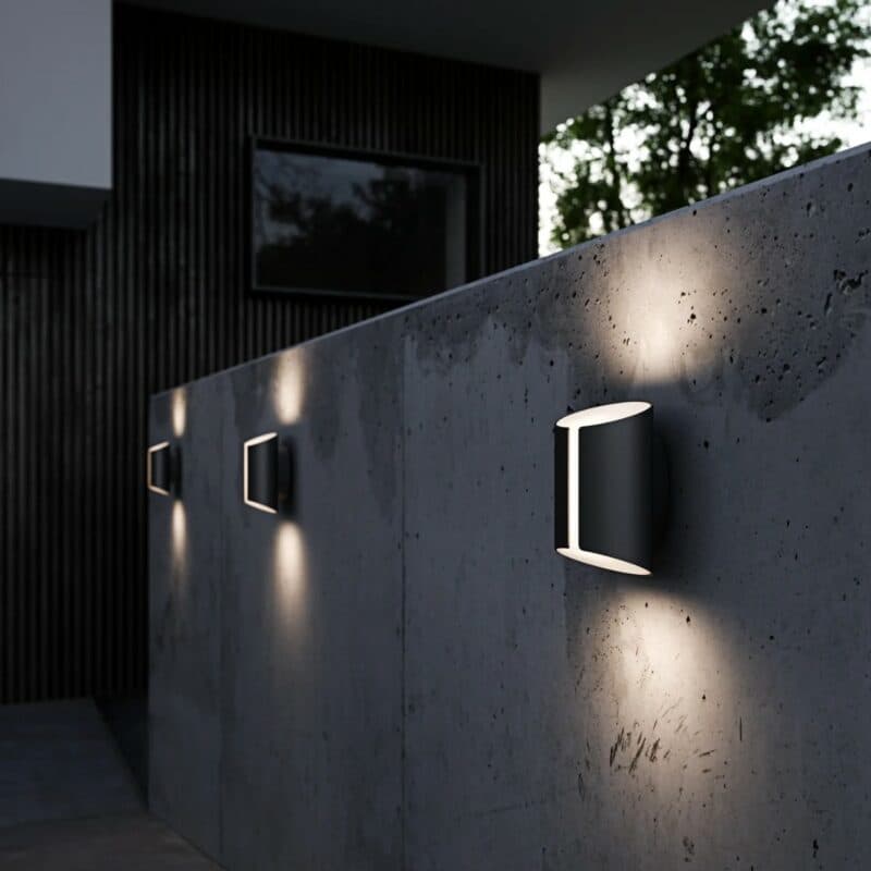 Nordlux Wandleuchte Grip Smart in Schwarz Ambientebeispiel