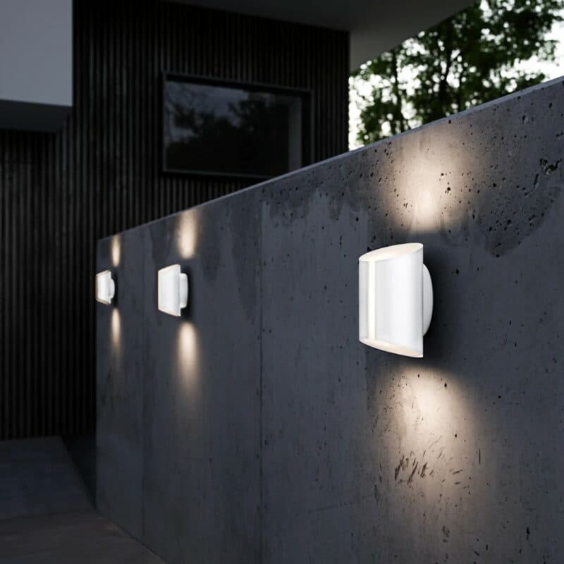 Nordlux Wandleuchte Grip Smart in Weiß Ambientebeispiel