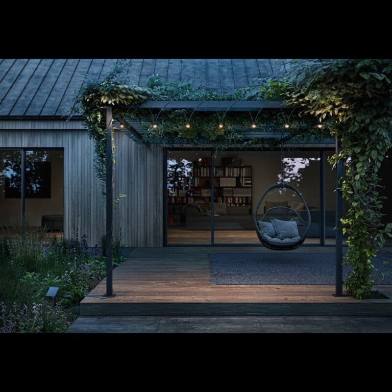 IP44.de Lichterkette cherry bubbls solar Wohnbeispiel