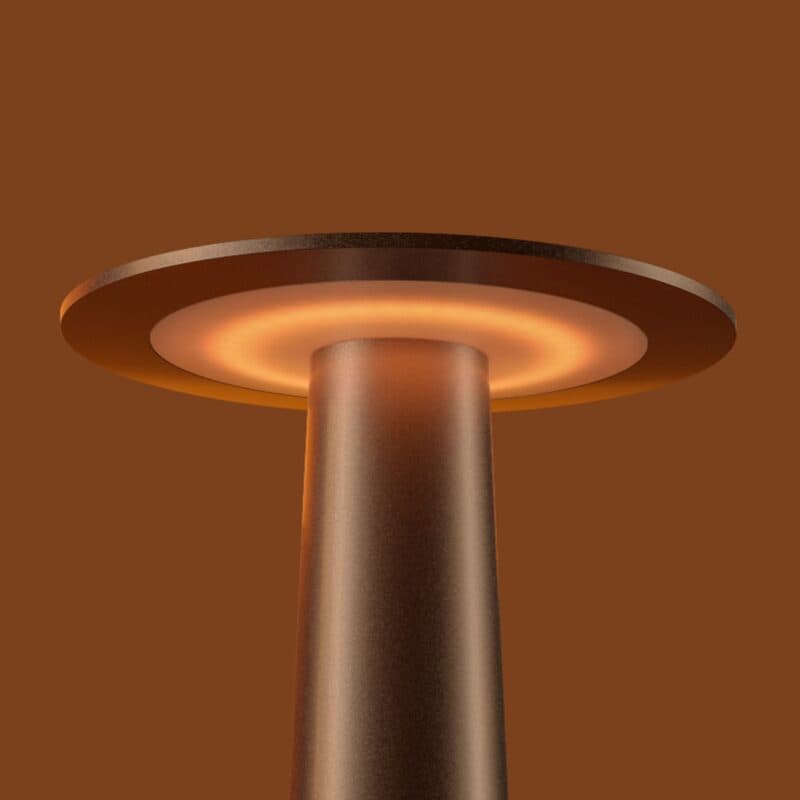 IP44.de Akkuleuchte lix mini in Bronze, Detail