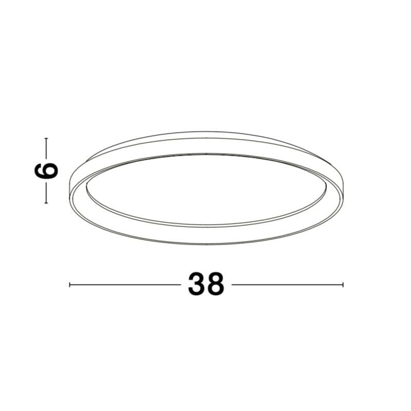 Nova Luce Deckenleuchte Pertino mit 38 cm Maße