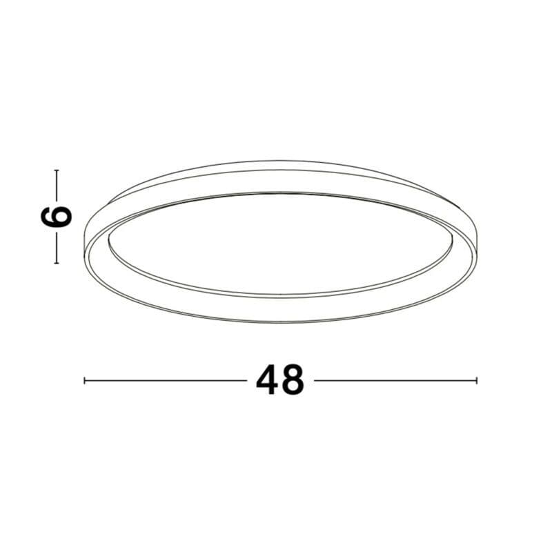 Nova Luce Deckenleuchte Pertino mit 48 cm Maße