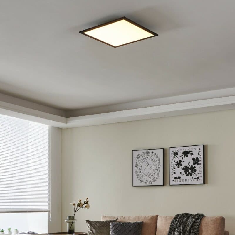 Eglo Deckenleuchte Salobrena-Z in Schwarz mit 45 x 45 cm Ambientebeispiel