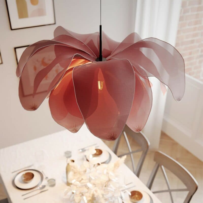 By Rydéns Pendelleuchte Lou Lou in Rosa Ambientebeispiel