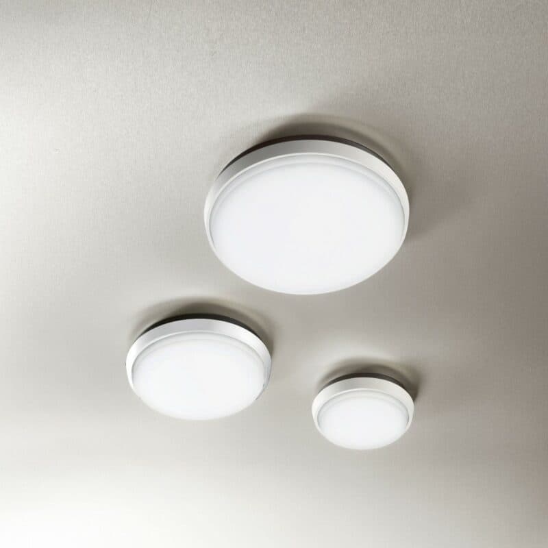 Fabas Luce Deckenaußenleuchte Olly in Weiß Ambientebeispiel