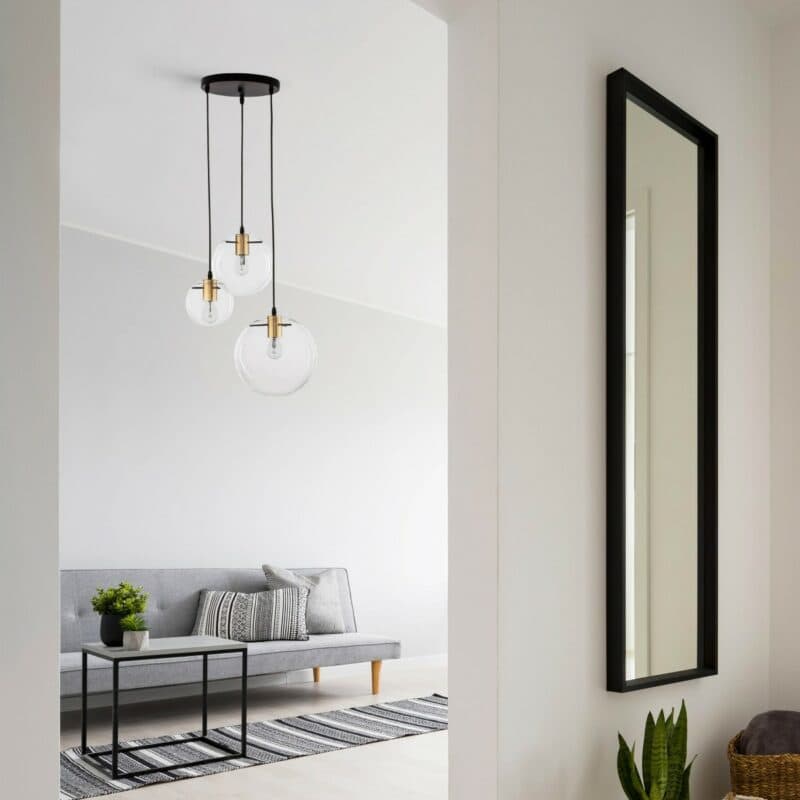 Nova Luce Pendelleuchte Mirale Rondell Wohnbeispiel