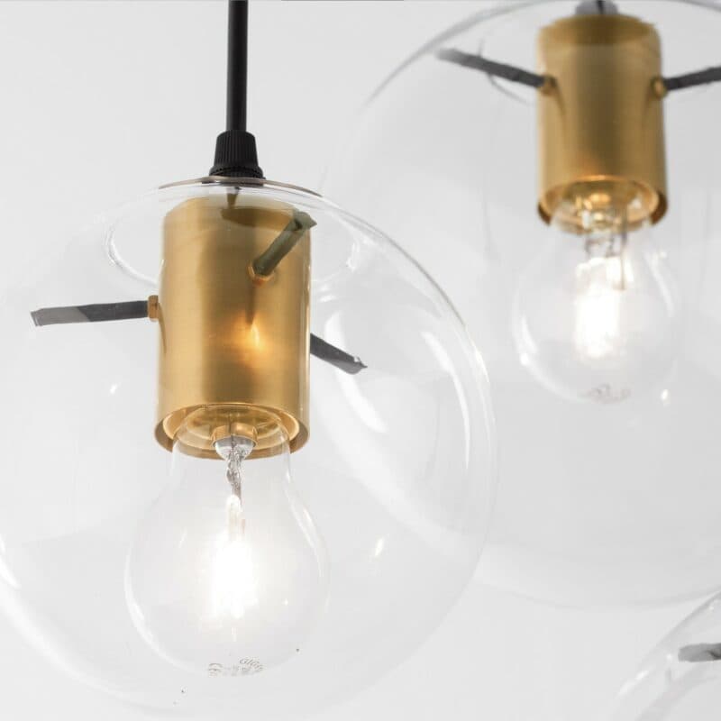 Nova Luce Pendelleuchte Mirale Rondell Detailansicht Schirm
