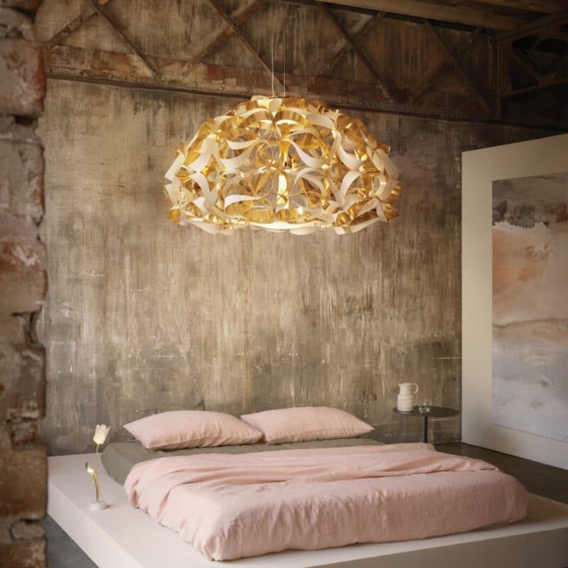 Slamp Pendelleuchte Quantica Suspension mit 120 cm Wohnbeispiel