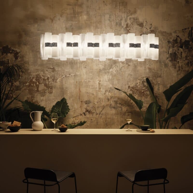Slamp Pendelleuchte La Lollo 140 in White Wohnbeispiel