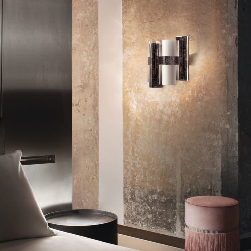Slamp Wandleuchte La Lollo Applique in Gold in Pewter
