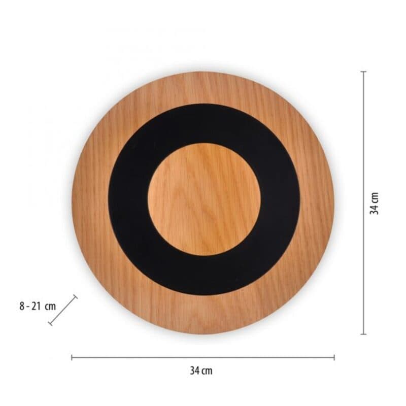 Paul Neuhaus Wandleuchte Nevis Holz Maße