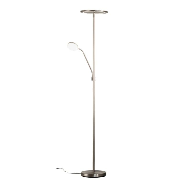 Fischer & Honsel Deckenfluter Sorento in Nickel matt
