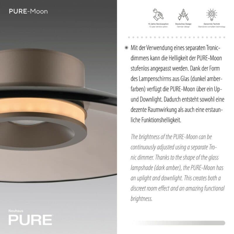 Paul Neuhaus Deckenleuchte Pure-Moon mit 32 cm